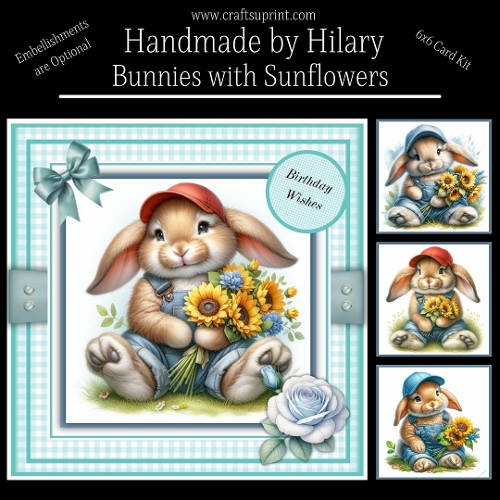cup1385760_118824 - Bunnies with Sunflowers