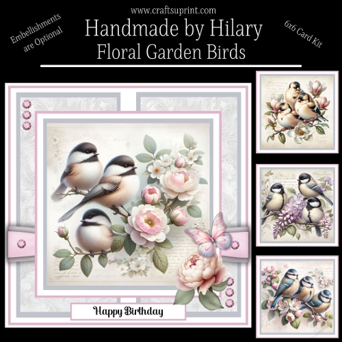 Floral Garden Birds