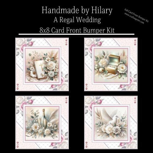 A Regal Wedding - 8x8 Card Front Bumper Kit