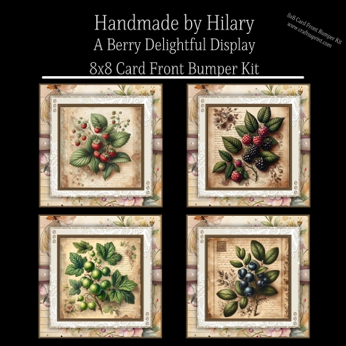 A Berry Delightful Display - 8x8 Card Front Bumper Kit