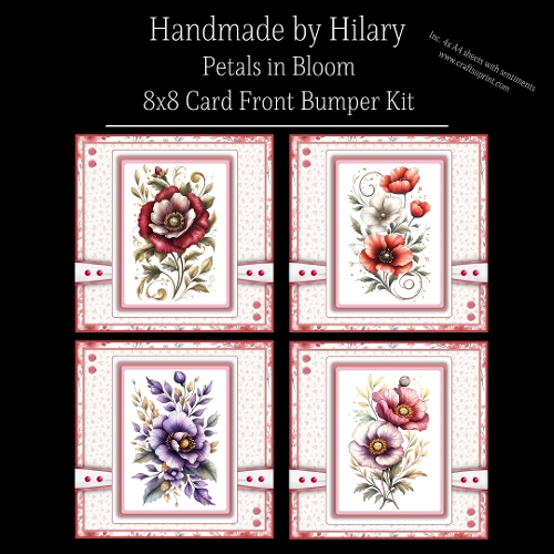 Petals in Bloom - 8x8 Card Front Bumper Kit