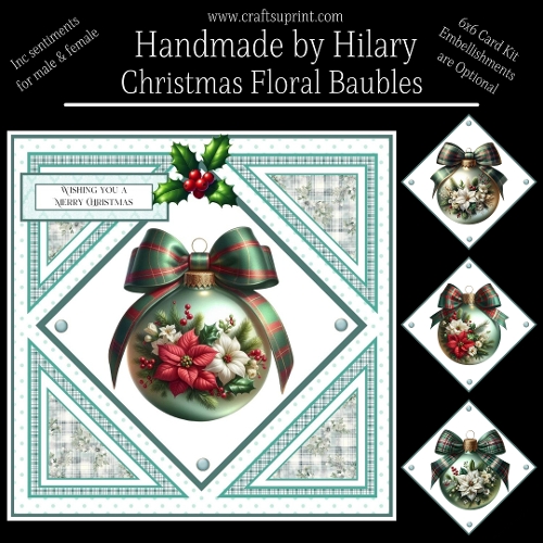 Christmas Floral Baubles