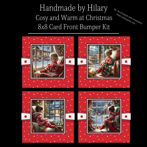 Cosy and Warm at Christmas - 8x8 Card Front Bumper Kit