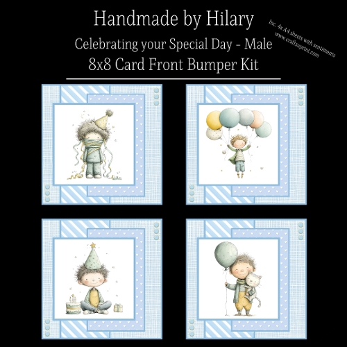 Celebrating your Special Day Male - 8x8 Card Fronts