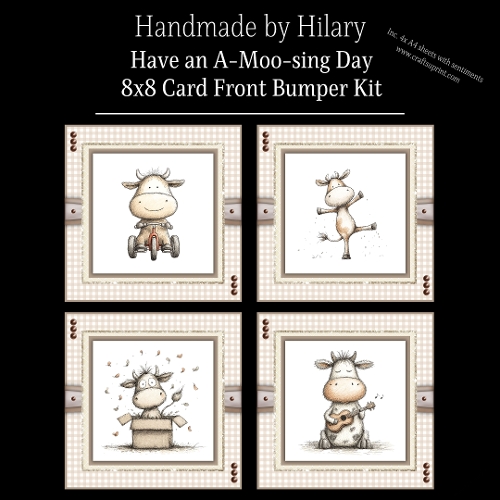 Have an A-Moo-sing Day - 8x8 Card Fronts