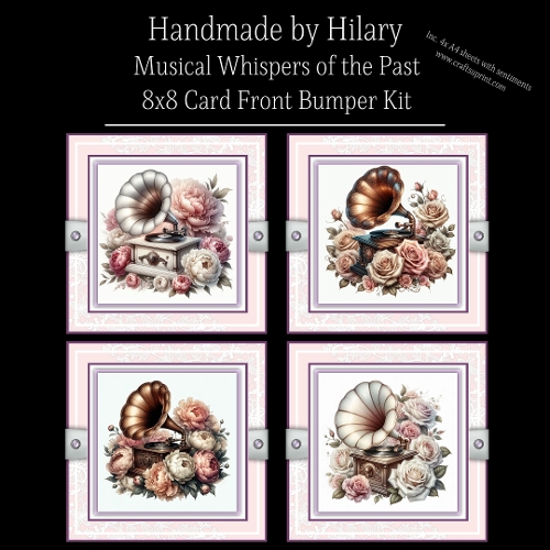 Musical Whispers of the Past - 8x8 Card Front Kit