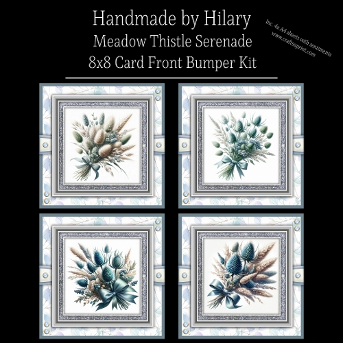 Meadow Thistle Serenade - 8x8 Card Front Kit