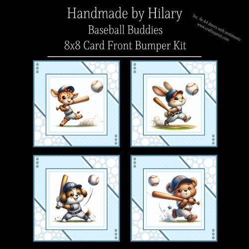 Baseball Buddies - 8x8 Card Fronts