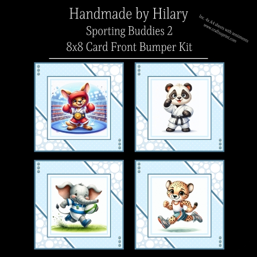 Sporting Buddies 2 - 8x8 Card Fronts