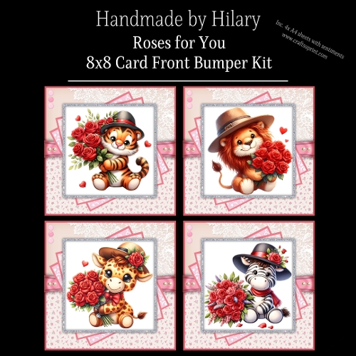 Roses for You - 8x8 Card Fronts