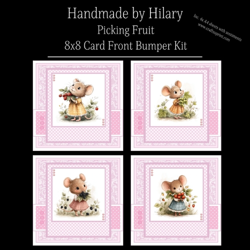 Picking Fruit - 8x8 Card Fronts