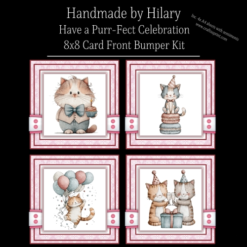 Have a Purr-Fect Celebration - 8x8 Card Fronts