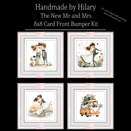 The New Mr and Mrs - 8x8 Card Fronts