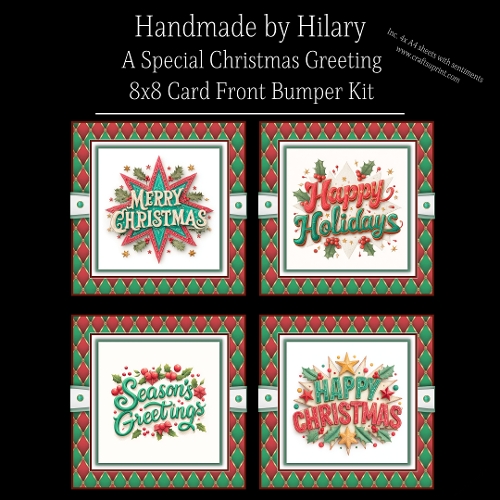 A Special Christmas Greeting - 8x8 Card Fronts
