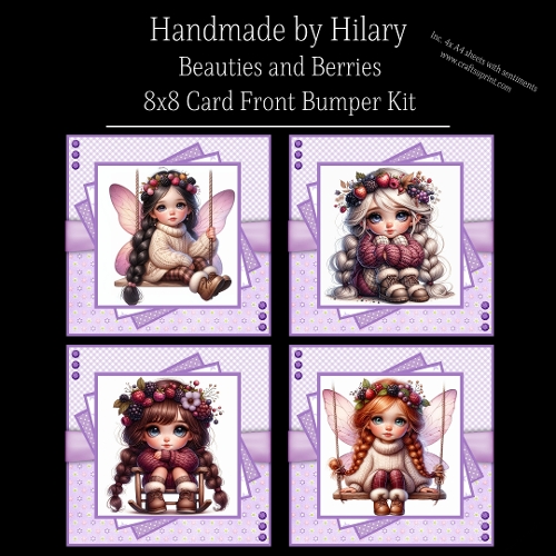 Beauties and Berries - 8x8 Card Fronts