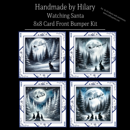 Watching Santa - 8x8 Card Fronts
