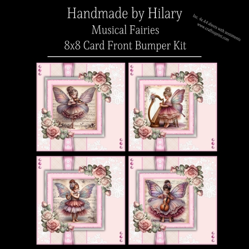 Musical Fairies - 8x8 Card Fronts