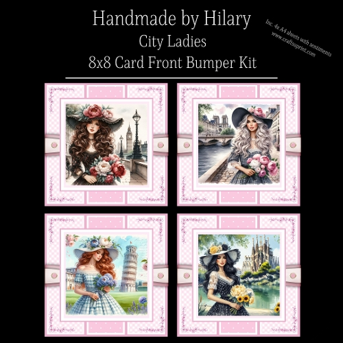 City  Ladies - 8x8 Card Fronts