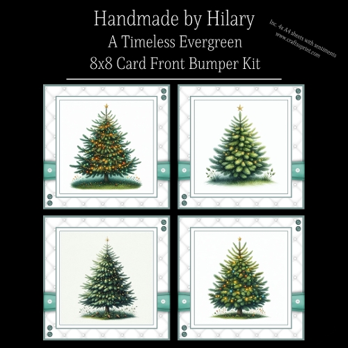 A Timeless Evergreen - 8x8 Card Fronts