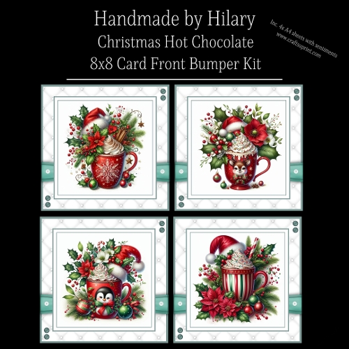Christmas Hot Chocolate - 8x8 Card Fronts