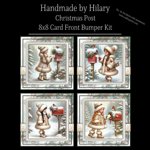 Christmas Post - 8x8 Card Fronts