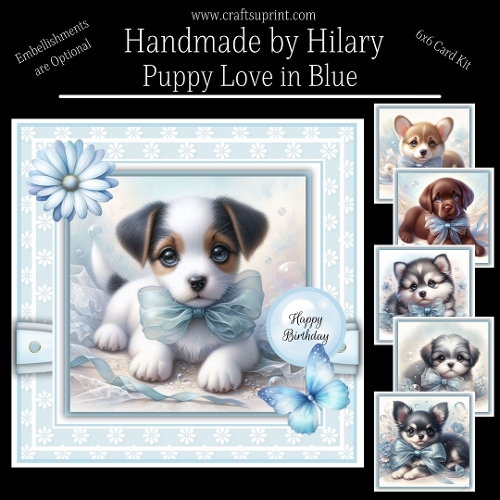 Puppy Love in Blue