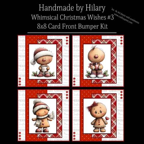 cup1397010_118824 - Whimsical Christmas Wishes #3 - 8x8 Card Fronts