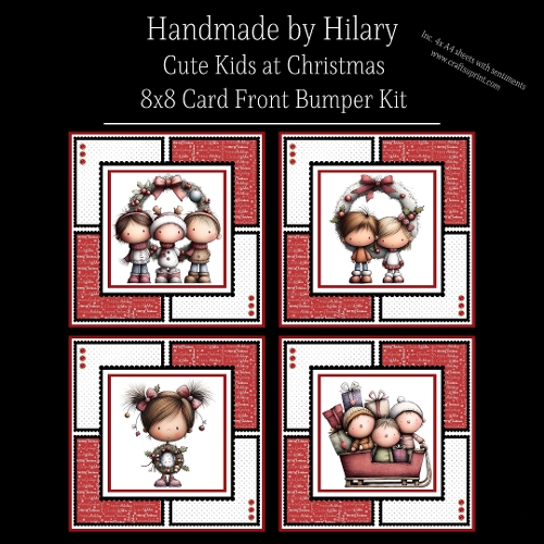 Cute Kids at Christmas - 8x8 Card Fronts