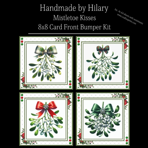 Mistletoe Kisses - 8x8 Card Fronts
