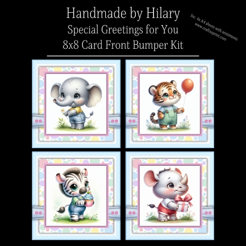 Special Greetings for You - 8x8 Card Fronts