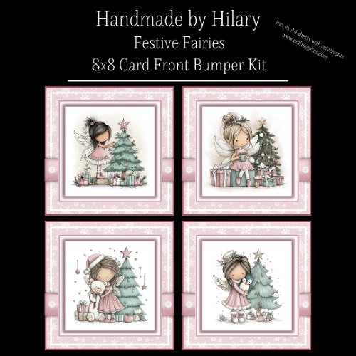 Festive Fairies - 8x8 Card Fronts