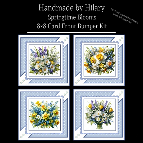 Springtime Blooms - 8x8 Card Fronts