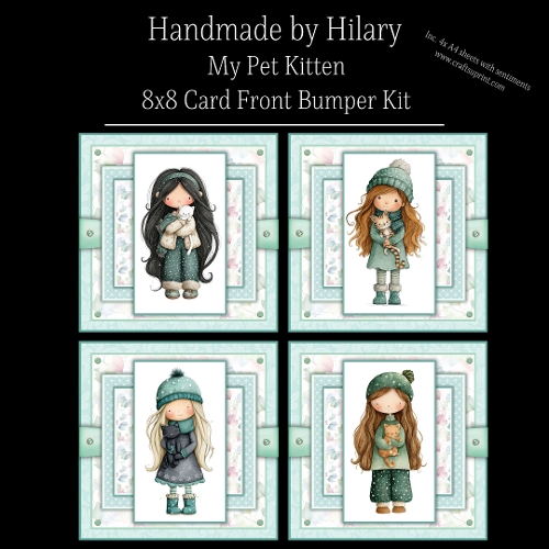 My Pet Kitten - 8x8 Card Fronts