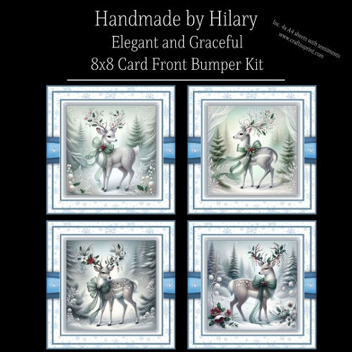 Elegant and Graceful - 8x8 Card Fronts