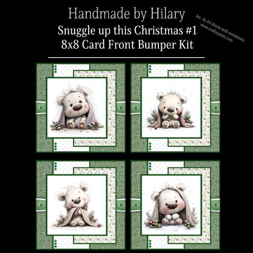 Snuggle up this Christmas #1 - 8x8 Card Fronts