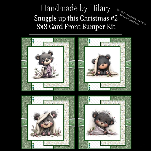 Snuggle up this Christmas #2 - 8x8 Card Fronts