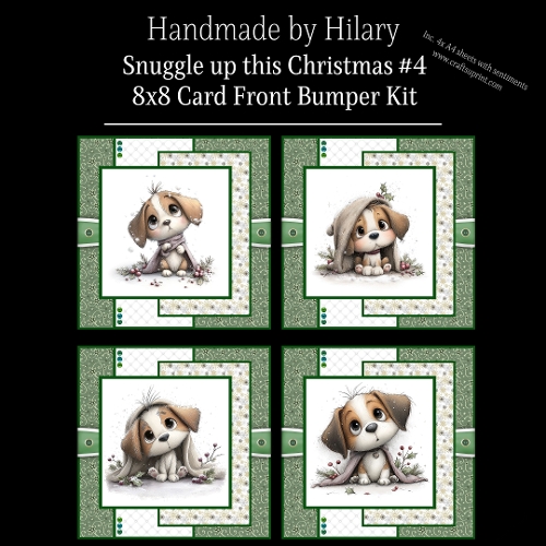 Snuggle up this Christmas #4 - 8x8 Card Fronts