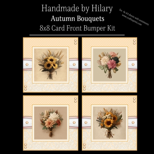 Autumn Bouquets - 8x8 Card Fronts