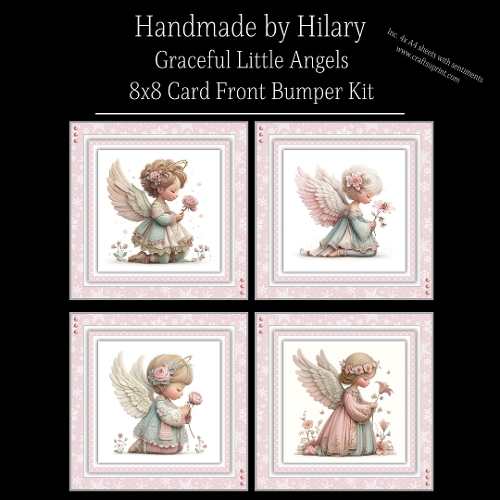 Graceful Little Angels - 8x8 Card Fronts