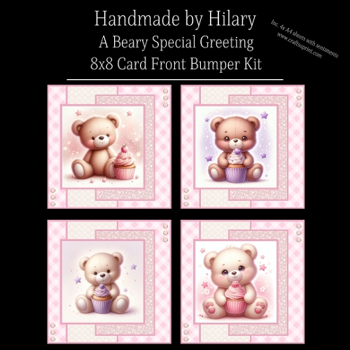 A Beary Special Greeting - 8x8 Card Fronts