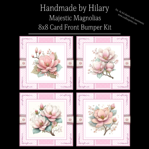 Majestic Magnolias - 8x8 Card Fronts