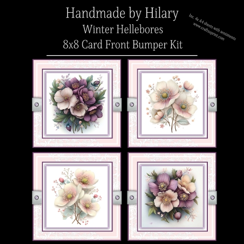 Winter Hellebores - 8x8 Card Fronts