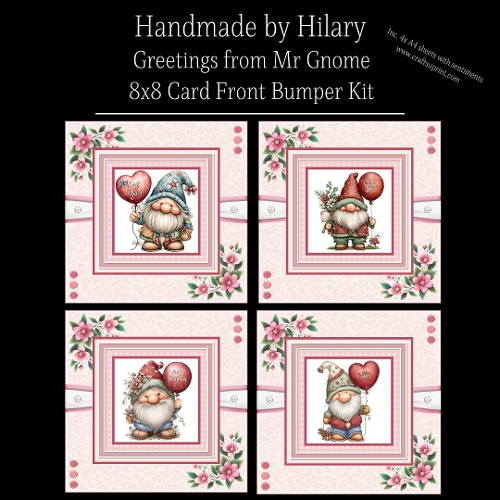 Greetings from Mr Gnome - 8x8 Card Fronts