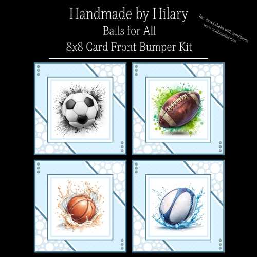 Balls for All - 8x8 Card Fronts