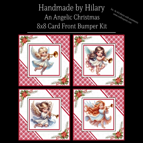 An Angelic Christmas - 8x8 Card Fronts