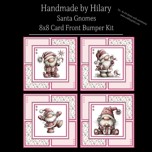 Santa Gnomes - 8x8 Card Fronts