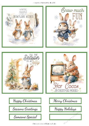 Christmas Bunnies - Mini Makes
