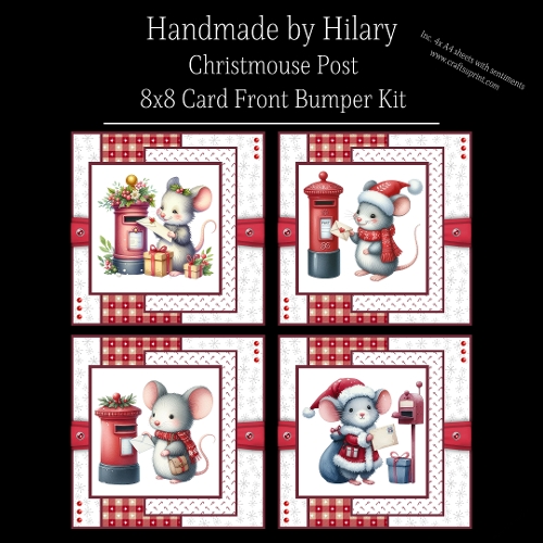 Christmouse Post - 8x8 Card Fronts