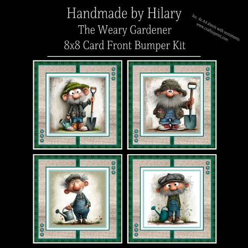 The Weary Gardener - 8x8 Card Fronts