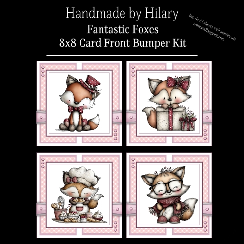 Fantastic Foxes - 8x8 Card Fronts